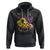 Mardi Gras Pickleball Jester Hat Beads Hoodie TS09 Black Printyourwear