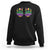 Mardi Gras Sweatshirt Jester Skeleton Rock Hand Fat Tuesday Festival TS09 Black Printyourwear