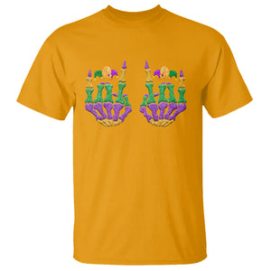 Mardi Gras T Shirt Jester Skeleton Rock Hand Fat Tuesday Festival TS09 Gold Printyourwear