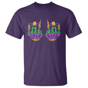 Mardi Gras T Shirt Jester Skeleton Rock Hand Fat Tuesday Festival TS09 Purple Printyourwear