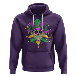 Mardi Gras Funny Sugar Skull Fat Tuesday New Orleans Hoodie TS09 Purple Printyourwear