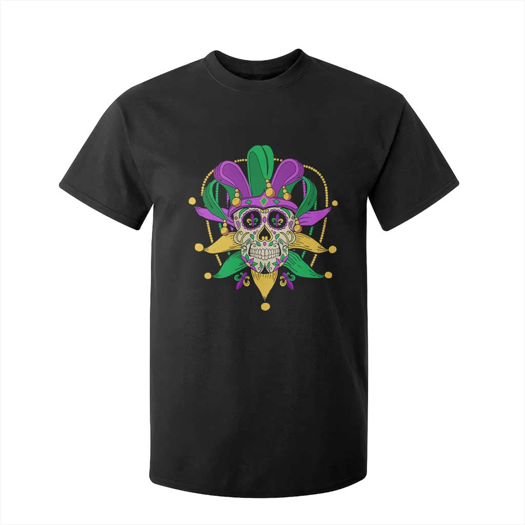 Mardi Gras Funny Sugar Skull Fat Tuesday New Orleans T Shirt For Kid TS09 Black Print Your Wear