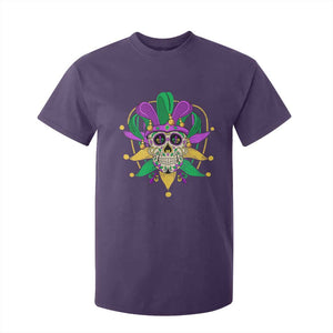 Mardi Gras Funny Sugar Skull Fat Tuesday New Orleans T Shirt For Kid TS09 Purple Print Your Wear