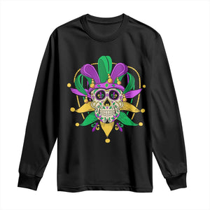 Mardi Gras Funny Sugar Skull Fat Tuesday New Orleans Long Sleeve Shirt TS09 Black Print Your Wear