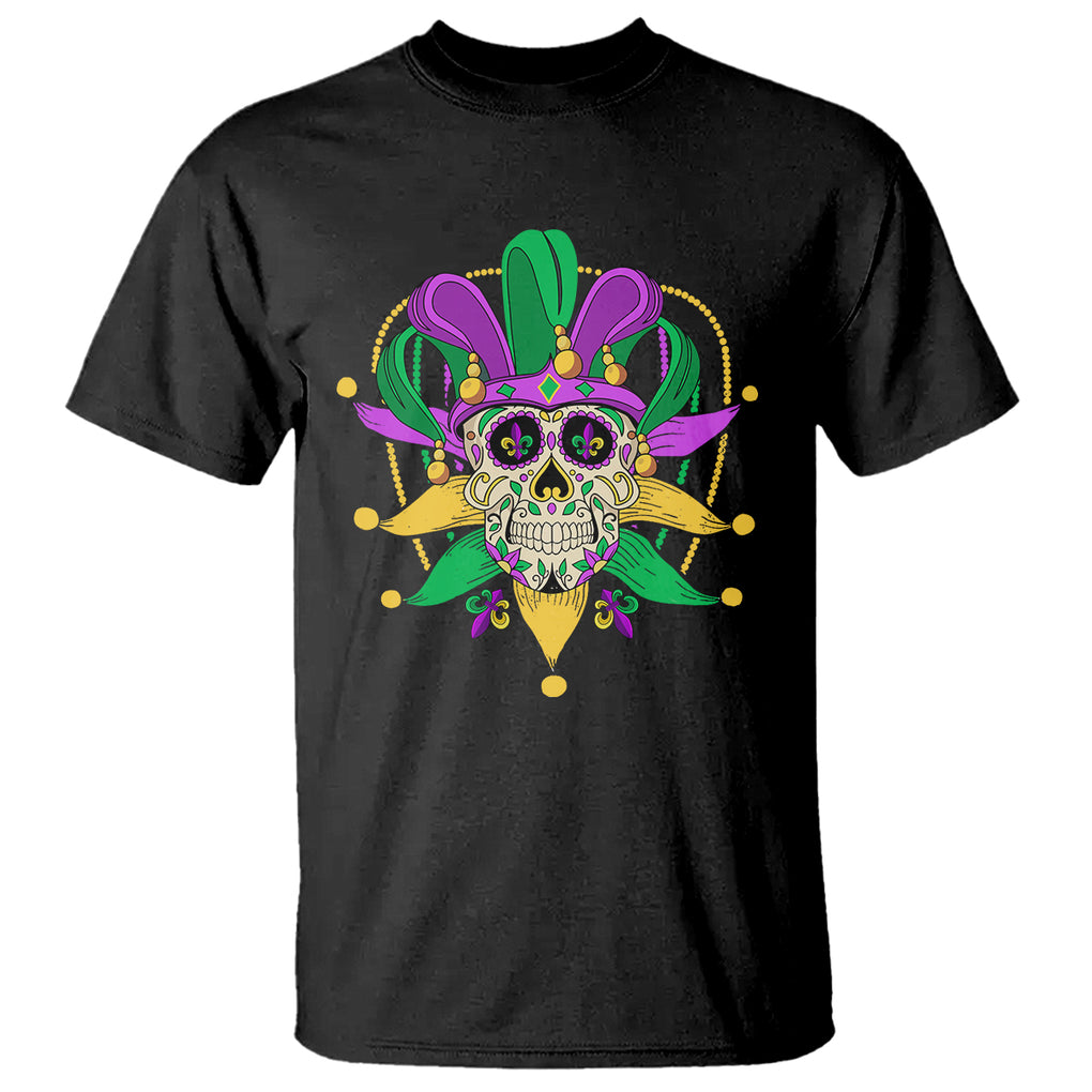 Mardi Gras Funny Sugar Skull Fat Tuesday New Orleans T Shirt TS09 Black Printyourwear