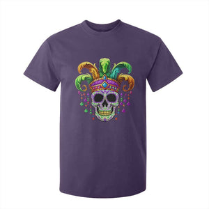 Mardi Gras Beads Sugar Skull Fat Tuesday New Orleans T Shirt For Kid TS09 Purple Print Your Wear