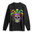 Mardi Gras Beads Sugar Skull Fat Tuesday New Orleans Long Sleeve Shirt TS09 Black Print Your Wear