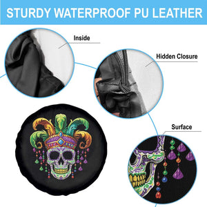 Mardi Gras Beads Sugar Skull Fat Tuesday New Orleans Spare Tire Cover TS09 Print Your Wear