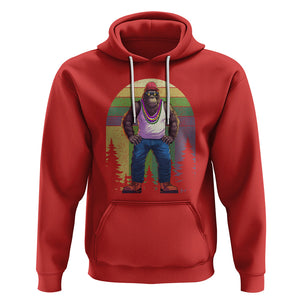 Mardi Gras Bigfoot Sasquatch Funny Fat Tuesday Parade Hoodie TS09 Red Printyourwear