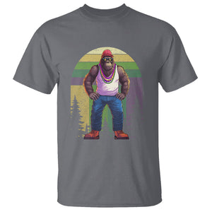 Mardi Gras Bigfoot Sasquatch Funny Fat Tuesday Parade T Shirt TS09 Charcoal Printyourwear