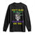 Mardi Gras Long Sleeve Shirt Don't Make Me Go All Voodoo On You Skull TS09 Black Print Your Wear