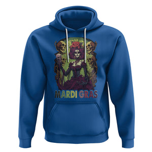 Mardi Gras Hoodie Voodoo Queen Skeleton Witch Creepy Skull TS09 Royal Blue Printyourwear