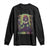 Mardi Gras Long Sleeve Shirt Voodoo Queen Skeleton Witch Creepy Skull TS09 Black Print Your Wear