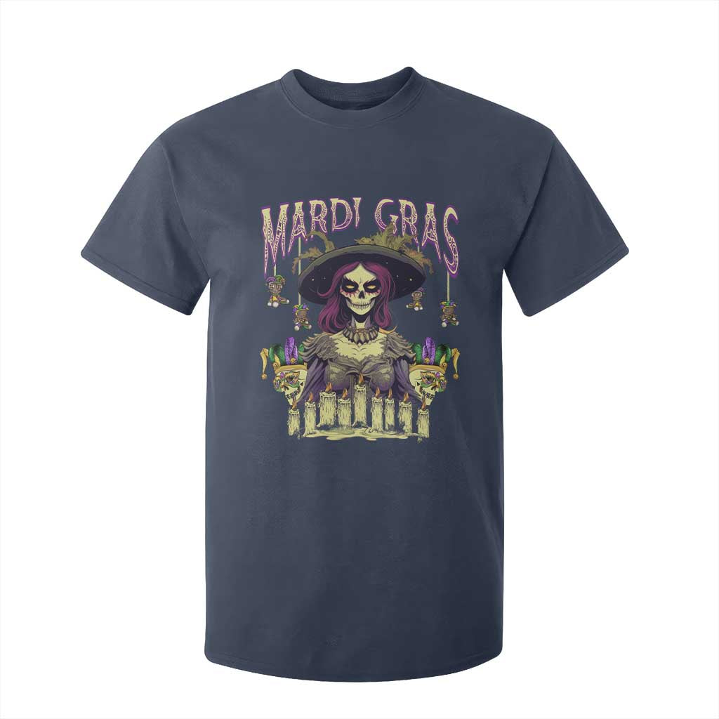 Mardi Gras T Shirt For Kid Voodoo Queen Creepy Doll TS09 Navy Print Your Wear