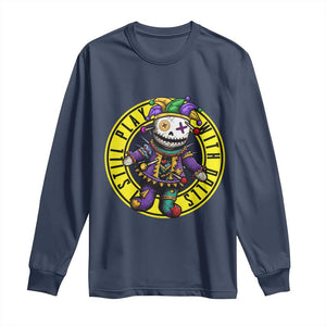 I Still Play With Doll Voodoo Mardi Gras Long Sleeve Shirt TS09 Navy Print Your Wear