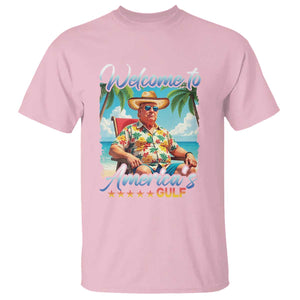 Funny Trump T Shirt Welcome To America's Gulf Beach Sarcastic Satirical TS09 Light Pink Print Your Wear