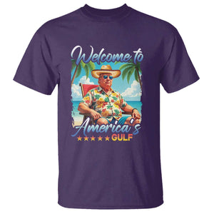 Funny Trump T Shirt Welcome To America's Gulf Beach Sarcastic Satirical TS09 Purple Print Your Wear