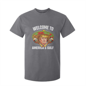 Funny Trump T Shirt For Kid Welcome To America's Gulf Sombrero Mexico TS09 Charcoal Print Your Wear