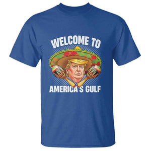 Funny Trump T Shirt Welcome To America's Gulf Sombrero Mexico TS09 Royal Blue Print Your Wear