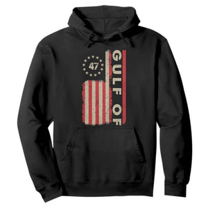 Trump 47 Hoodie Gulf Of USA American Flag TS09 Black Print Your Wear