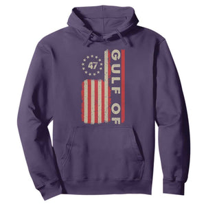 Trump 47 Hoodie Gulf Of USA American Flag TS09 Purple Print Your Wear