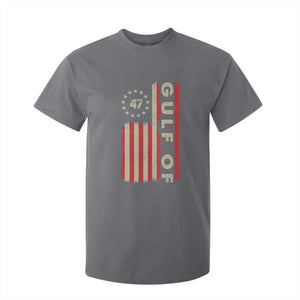 Trump 47 T Shirt For Kid Gulf Of USA American Flag TS09 Charcoal Print Your Wear