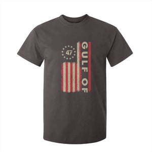 Trump 47 T Shirt For Kid Gulf Of USA American Flag TS09 Dark Chocolate Print Your Wear