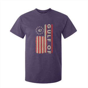 Trump 47 T Shirt For Kid Gulf Of USA American Flag TS09 Purple Print Your Wear