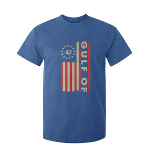 Trump 47 T Shirt For Kid Gulf Of USA American Flag TS09 Royal Blue Print Your Wear