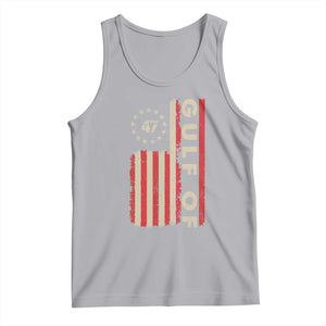 Trump 47 Tank Top Gulf Of USA American Flag TS09 Athletic Heather Print Your Wear