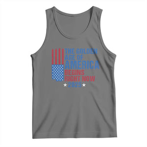 Trump 2025 Tank Top The Golden Age Of America Begins Right Now TS09 Black Heather Print Your Wear