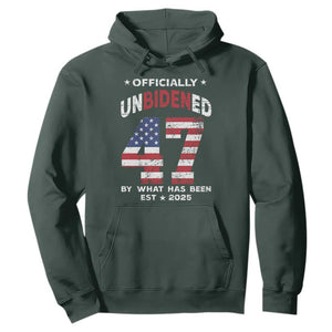 Funny Trump Hoodie Unbidened By What Has Been Pun TS09 Dark Forest Green Print Your Wear