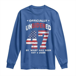 Funny Trump Long Sleeve Shirt Unbidened By What Has Been Pun TS09 Royal Blue Print Your Wear