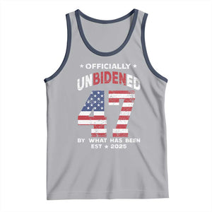 Funny Trump Tank Top Unbidened By What Has Been Pun TS09 Athletic Heather Navy Print Your Wear