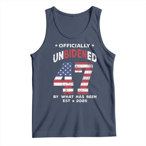 Funny Trump Tank Top Unbidened By What Has Been Pun TS09 Navy Print Your Wear