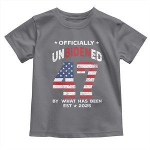 Funny Trump Toddler T Shirt Unbidened By What Has Been Pun TS09 Charcoal Print Your Wear