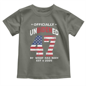 Funny Trump Toddler T Shirt Unbidened By What Has Been Pun TS09 Military Green Print Your Wear