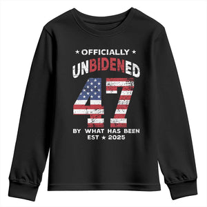 Funny Trump Youth Sweatshirt Unbidened By What Has Been Pun TS09 Black Print Your Wear