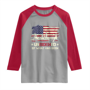 Trump 2025 Raglan Shirt Pun Unbidened By What Has Been American Flag TS09 Sport Gray Red Print Your Wear