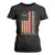 Trump 2025 T Shirt For Women Unburdened By What Has Been American Flag TS09 Black Print Your Wear