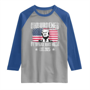 Trump 47 Raglan Shirt Unburdened By What Has Been Est 2025 TS09 Sport Gray Royal Print Your Wear