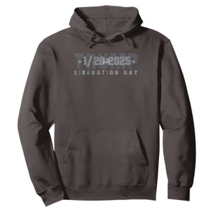 Trump Liberation Day Hoodie Inauguration Day January 20th 2025 TS09 Dark Chocolate Print Your Wear