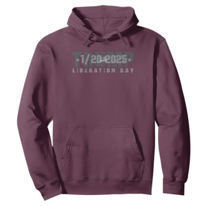 Trump Liberation Day Hoodie Inauguration Day January 20th 2025 TS09 Maroon Print Your Wear