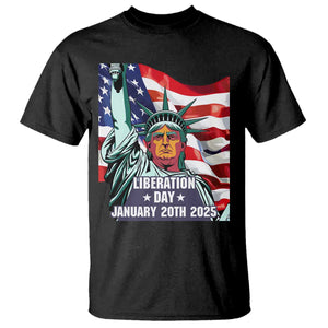 Trump Liberation Day T Shirt Statue Of Liberty January 20th 2025 TS09 Black Print Your Wear