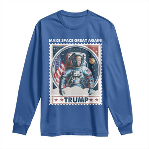 Funny Trump Long Sleeve Shirt Make Space Great Again TS09 Royal Blue Print Your Wear