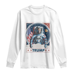 Funny Trump Long Sleeve Shirt Make Space Great Again TS09 White Print Your Wear