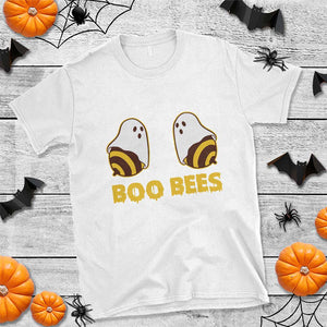 Halloween Couple Matching T Shirt Boo Bees Funny Ghost Bee TS09 White Print Your Wear