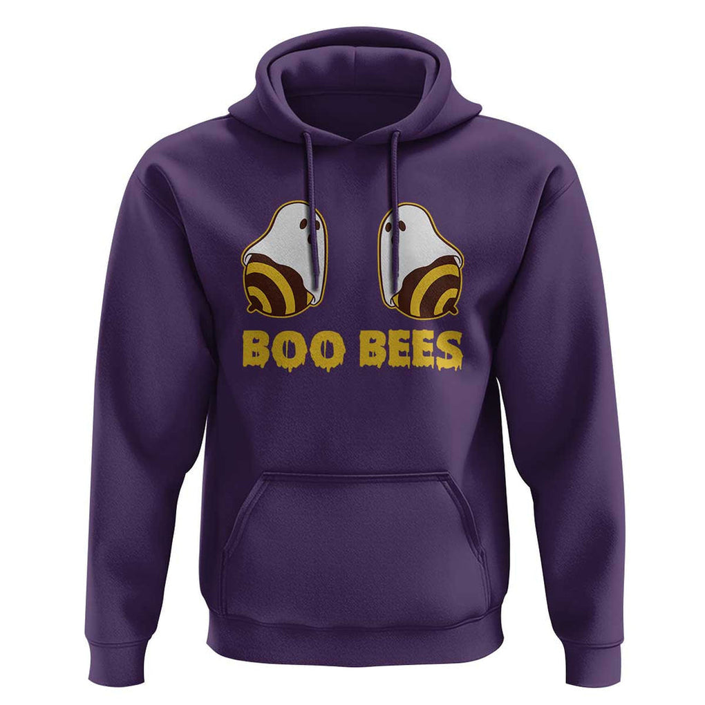 Halloween Couple Matching Hoodie Boo Bees Funny Ghost Bee TS09 Purple Print Your Wear