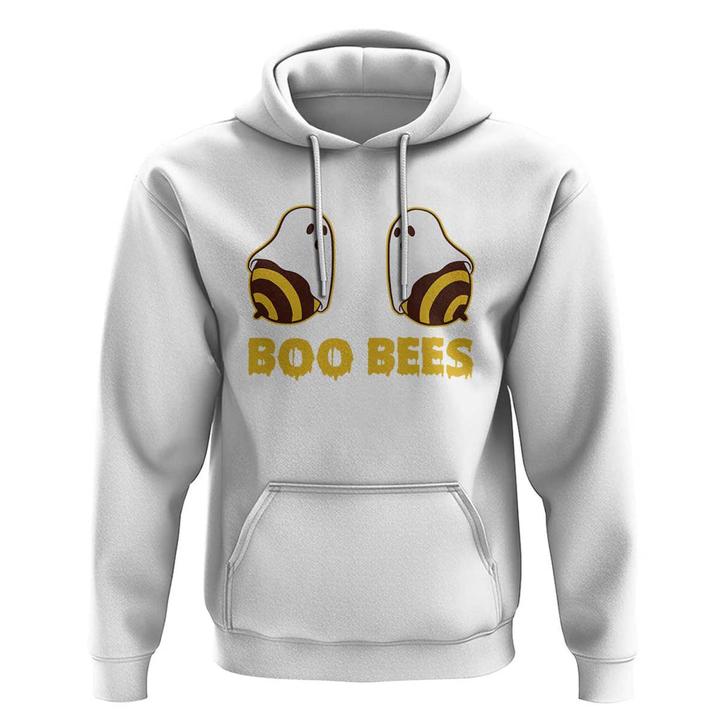 Halloween Couple Matching Hoodie Boo Bees Funny Ghost Bee TS09 White Print Your Wear