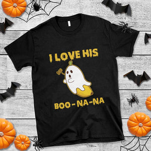 Halloween Couple Matching T Shirt I Love His Boo-na-na TS09 Black Print Your Wear